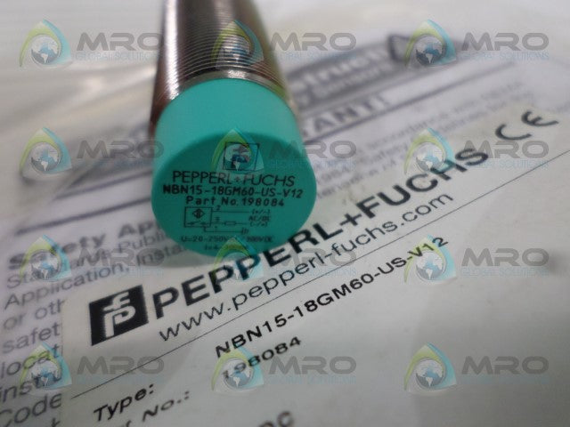 PEPPERL+FUCHS NBN15-18GM60-US-V12 198084 PROXIMITY SENSOR *NEW IN FACTORY BAG*
