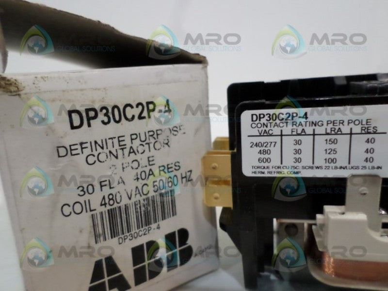 ABB DP30C2P-4 CONTACTOR *NEW IN BOX*