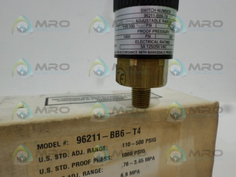 BARKSDALE 96211-BB6-T4 PRESSURE SWITCH *NEW IN BOX*