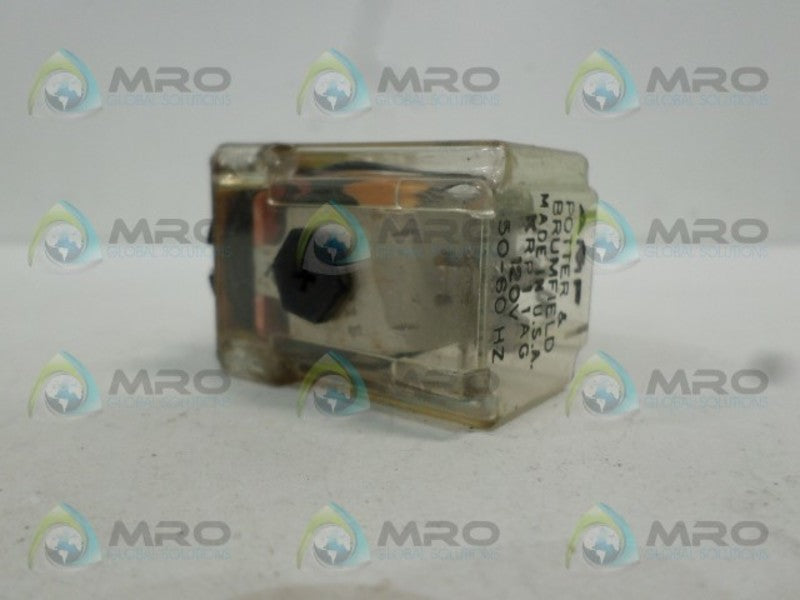 POTTER & BRUMFIELD KRP-11AG-120 RELAY 120V *USED*