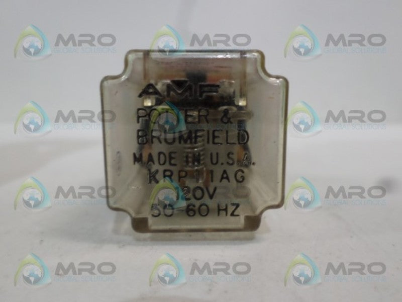 POTTER & BRUMFIELD KRP-11AG-120 RELAY 120V *USED*