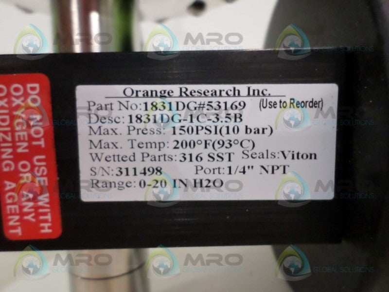 ORANGE RESEARCH 1831DG-1C-3.5B  NSNP