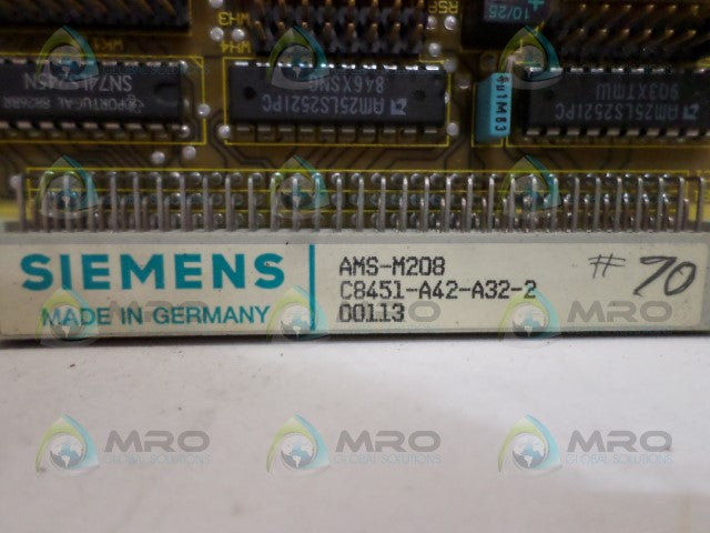 SIEMENS AMS-M208 C8451-A42-A32-2 DIGITAL OUTPUT MODULE *USED*