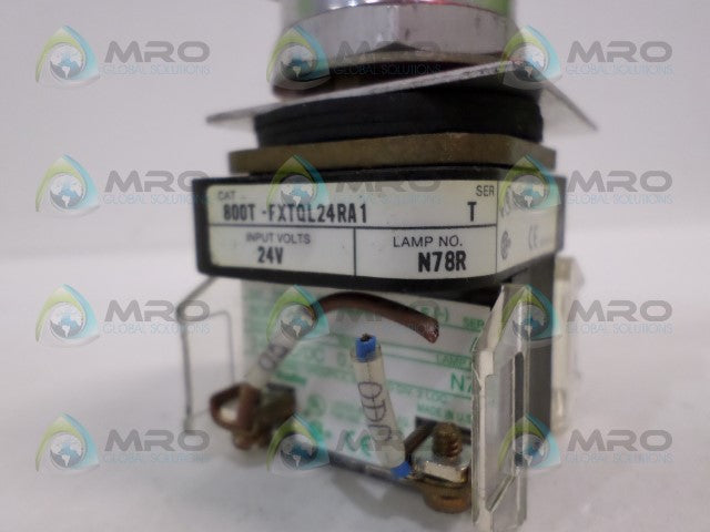 ALLEN BRADLEY 800T-FXTQ24RA1 SER. T PUSHBUTTON *USED*