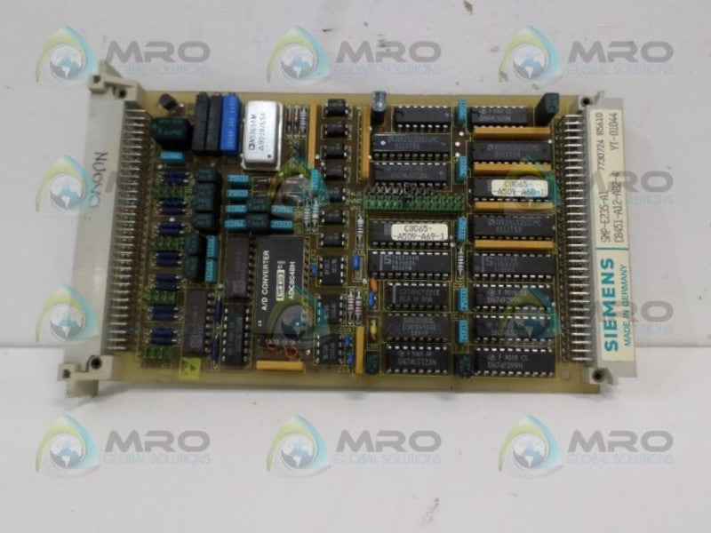 SIEMENS SMP-E235-A1 C8451-A12-A82-4 ANALOG INPUT MODULE *USED*