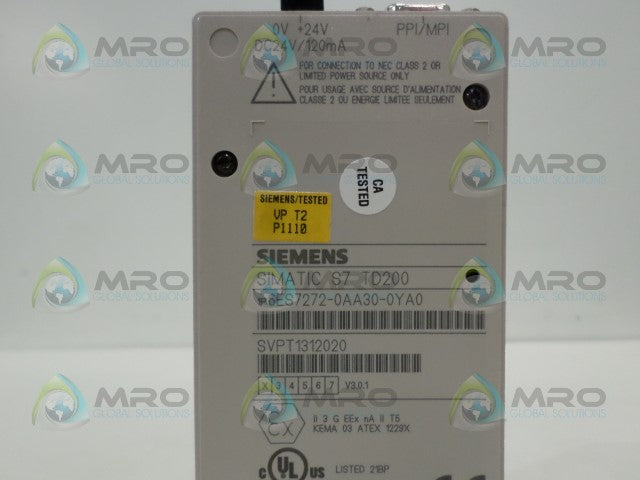 SIEMENS SIMATIC S7 TD200 6ES7272-0AA30-0YA0 TEXT DISPLAY *NEW NO BOX*