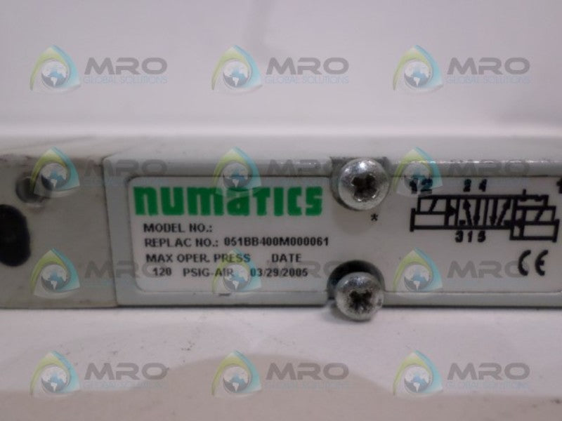 NUMATICS 051BB400M00061 SOLENOID VALVE  UNMP