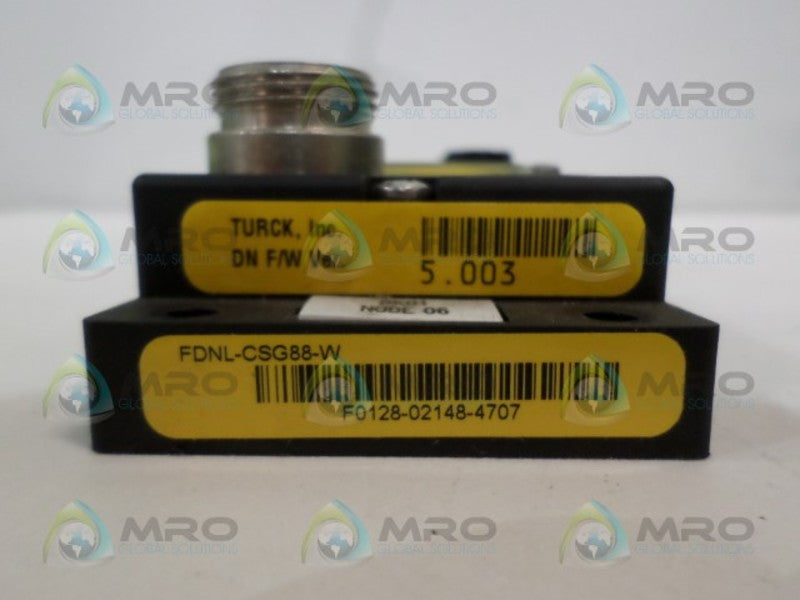 TURCK FDNL-CSG88-W BUS STOP STATION DEVICENET *NEW NO BOX*