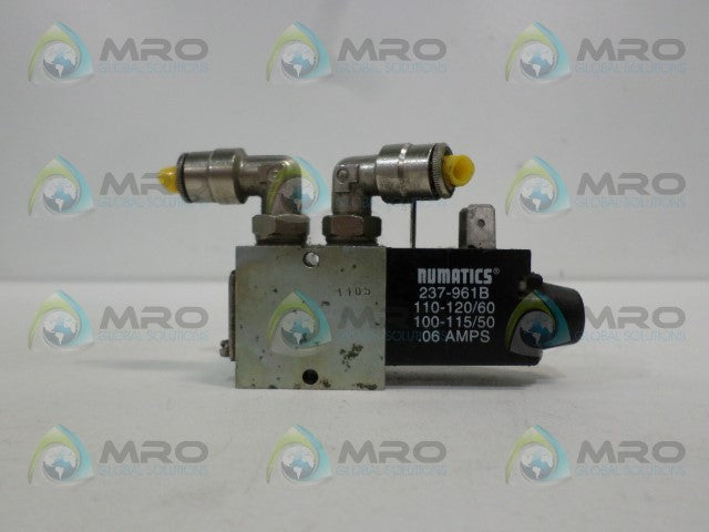 NUMATICS L01SA4872000030 VALVE *USED*