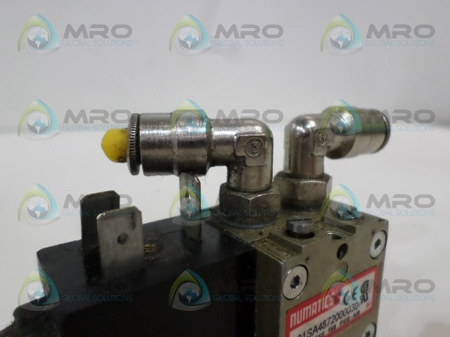 NUMATICS L01SA4872000030 VALVE *USED*