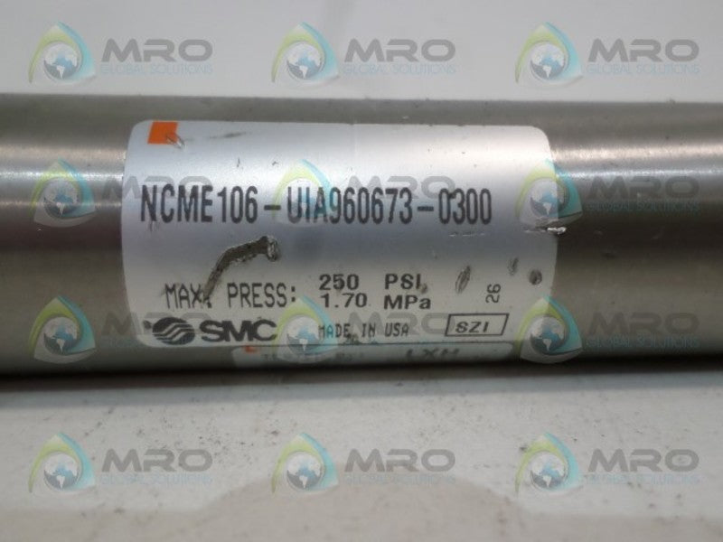 SMC NCME106-UIA960673-0300 CYLINDER *USED*