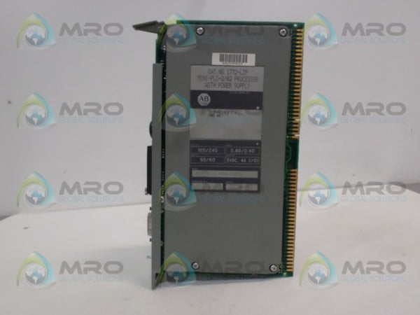 ALLEN BRADLEY 1772-LZP SER. A F/W C PROCESSOR MODULE (NO KEY)  UNMP