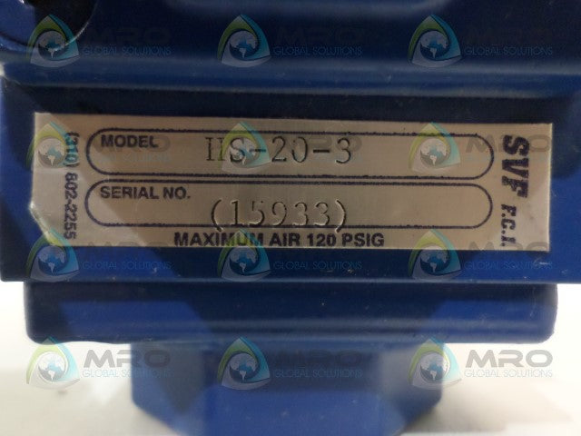 SVF HS-20-3 PNEUMATIC ACTUATOR *USED*