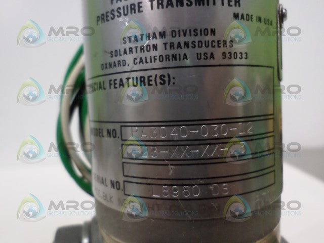 SCHLUMBERGER PA3040-030-12-23-XX-XX-13 PRESSURE TRANSMITTER *NEW NO BOX*