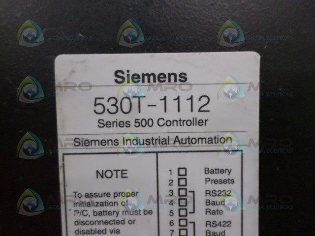 SIEMENS 530T-1112 CONTROLLER *USED*