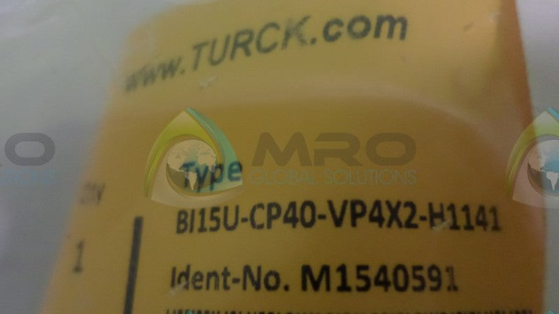 TURCK COMBI PROX BI15U-CP40-VP4X2-H1141 PROXIMITY SENSOR *NEW IN FACTORY BAG*