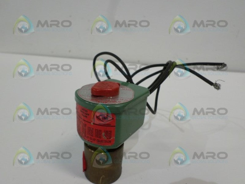 ASCO 8262D22 SOLENOID COIL VALVE 110/120V *USED*