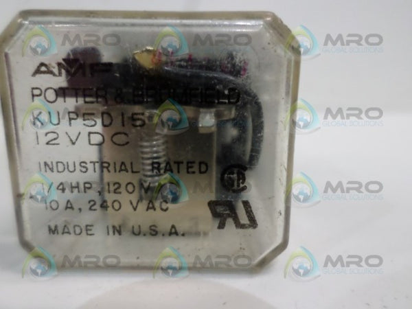 POTTER & BRUMFIELD KUP5D15 RELAY 12VDC  UNMP
