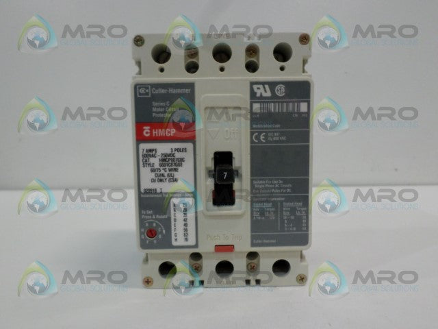 CUTLER HAMMER HMCP007C0C CIRCUIT BREAKER 7A *NEW NO BOX*