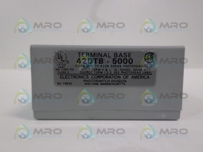 ECA PHOTOSWITCH 42DTB-5000 TERMINAL BASE  NSNP