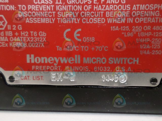 MICROSWITCH EX-Q EXPLOSION PROOF SWITCH *NEW NO BOX*