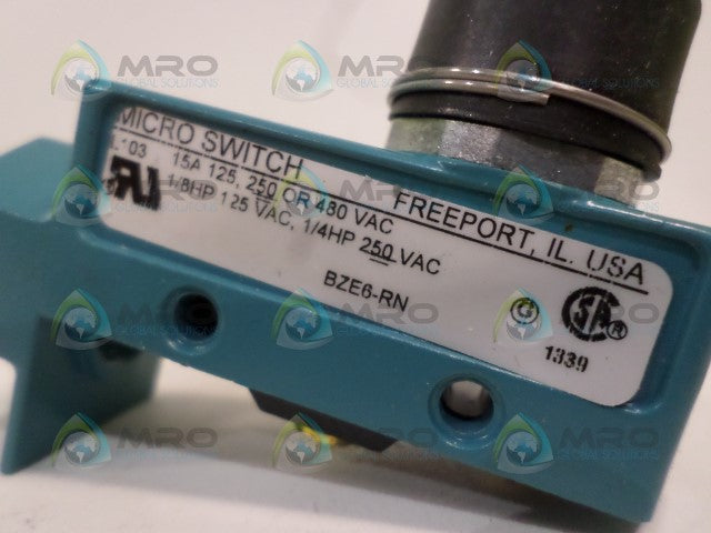 MICROSWITCH BZE6-RN LIMIT SWITCH (AS PICTURED) *NEW NO BOX*