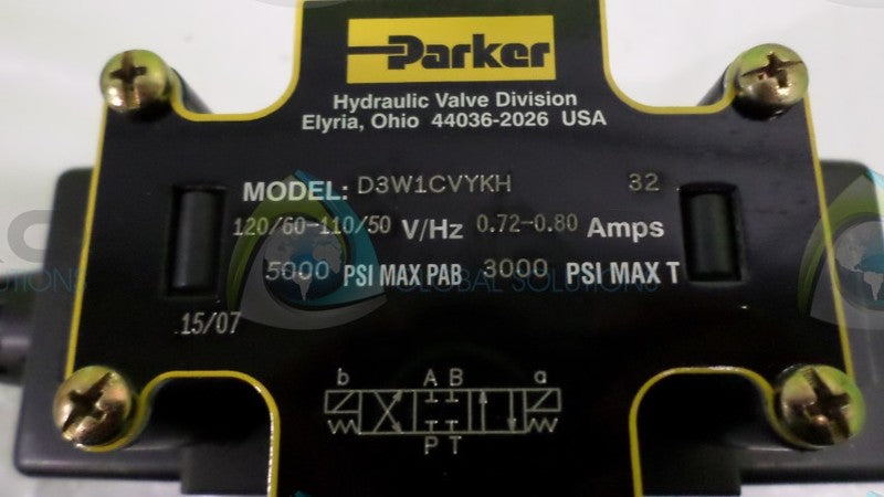 PARKER D3W1CVYKH VALVE *NEW NO BOX*