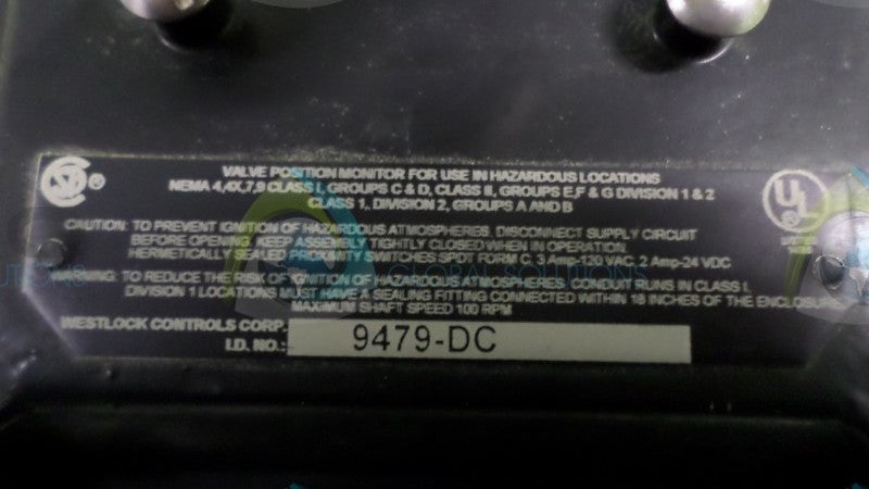 WESTLOCK 9479-DC VALVE *NEW NO BOX*