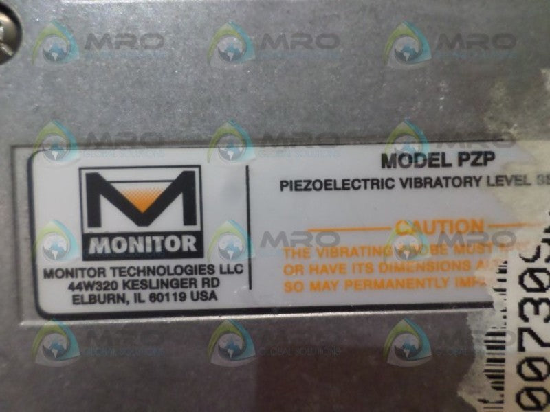 MONITOR TECHNOLOGIES PZP PIEZOELECTRIC VIBRATORY LEVEL SENSOR *NEW NO BOX*