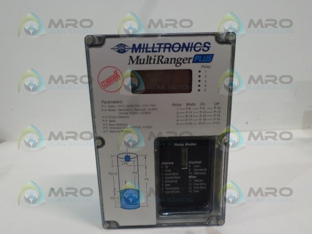 MILLITRONICS MULTIRANGER PLUS 7ML10203-EB04 ULTRASONIC CONTROL STATION *USED*