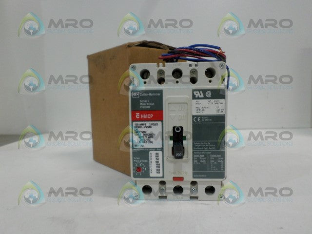 CUTLER HAMMER HMCP150TA CIRCUIT BREAKER 150A w/ A1X1PK AUX SWITCH *NEW IN BOX*