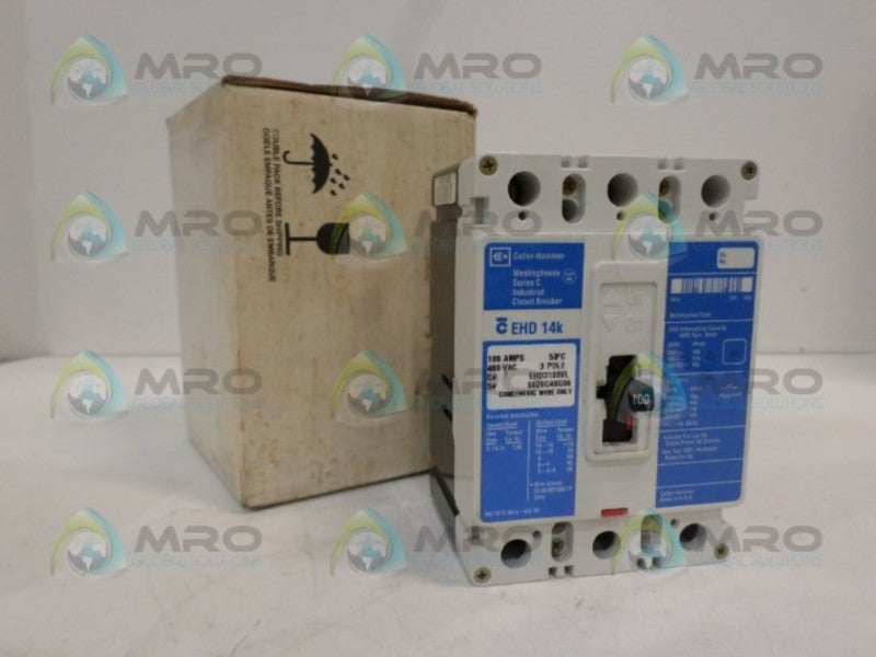 CUTLER HAMMER EHD3100VL CIRCUIT BREAKER 100A *NEW IN BOX*
