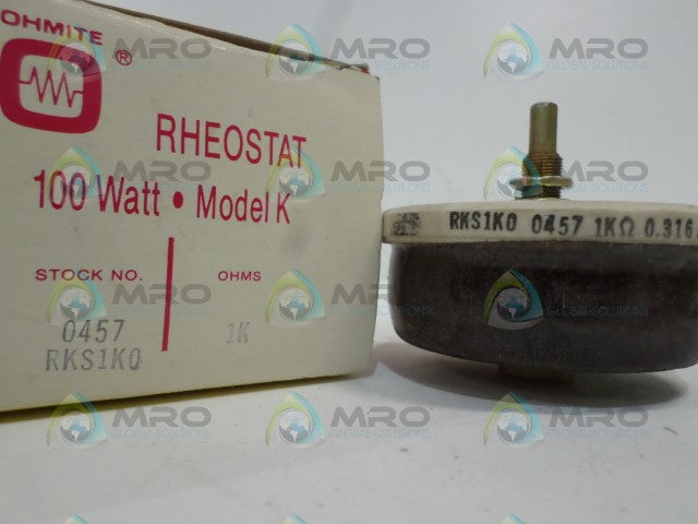 OHMITE RKS1K0 RHEOSTAT *NEW IN BOX*