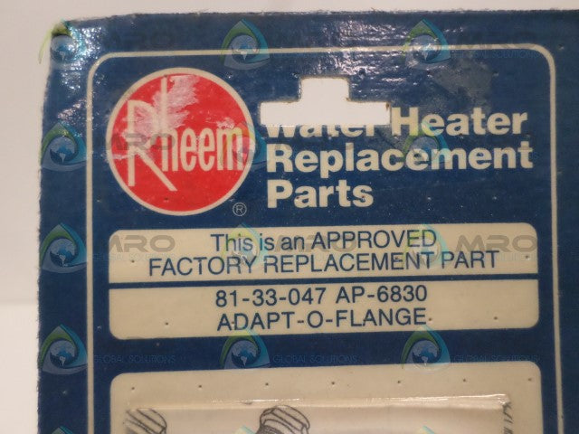 RHEEM 81-33-047 AP6830 ADAPT-O-FLANGE *NEW IN ORIGINAL PACKAGE*