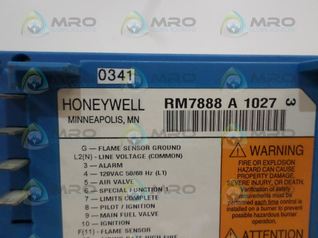 HONEYWELL RM7888A1027 BURNER CONTROLLER (AS PICTURED) *USED*