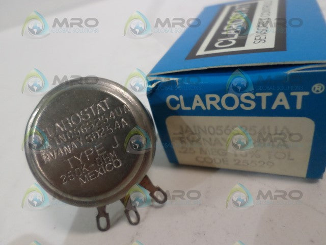 CLAROSTAT RV4NAYSD254A JA1N056S254UA POTENTIOMETER 250K OHMS *NEW IN BOX*