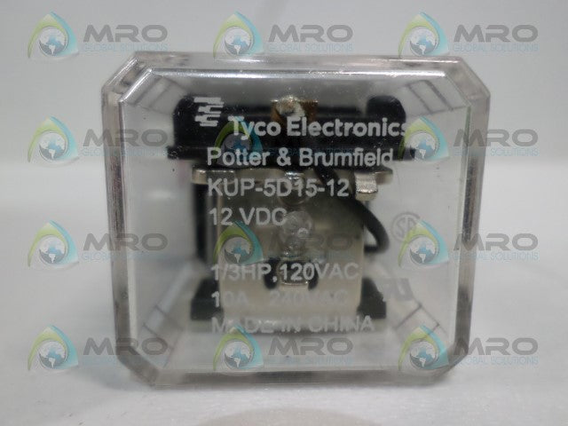 POTTER & BRUMFIELD KUP-5D15-12 RELAY 12VDC *NEW NO BOX*