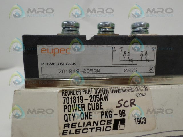 RELIANCE ELECTRIC 701819-205AW POWER CUBE *NEW IN BOX*