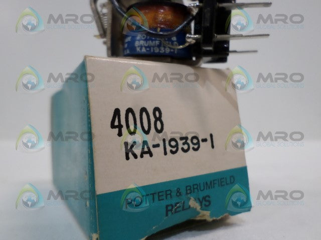 POTTER & BRUMFIELD KA-1939-1 RELAY *NEW IN BOX*