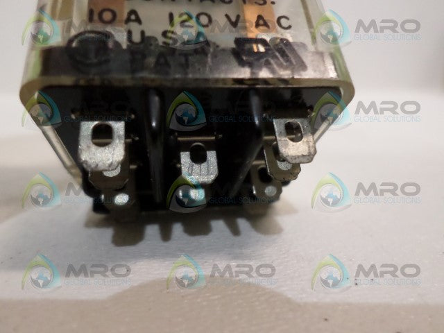 POTTER & BRUMFIELD KUL-11D15D-12 RELAY 12VDC *USED*