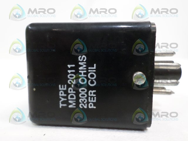 POTTER & BRUMFIELD MDP-2011 RELAY 2300 OHMS *USED*