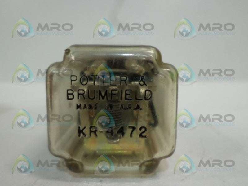 POTTER & BRUMFIELD KR-4472 RELAY *USED*