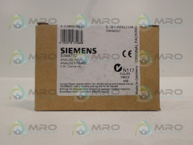 SIEMENS 6ES7134-4GB52-0AB0 INPUT MODULE *FACTORY SEALED*