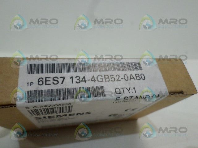 SIEMENS 6ES7134-4GB52-0AB0 INPUT MODULE *FACTORY SEALED*