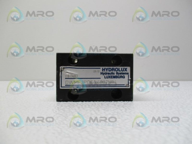 HYDROLUX DWME3P06A4007NB1 HYDRAULIC VALVE *NEW NO BOX*