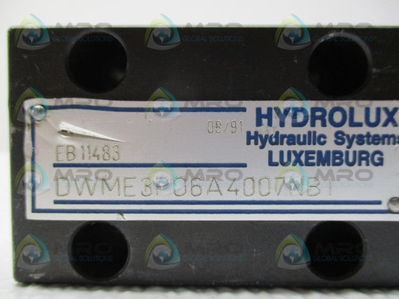 HYDROLUX DWME3P06A4007NB1 HYDRAULIC VALVE *NEW NO BOX*