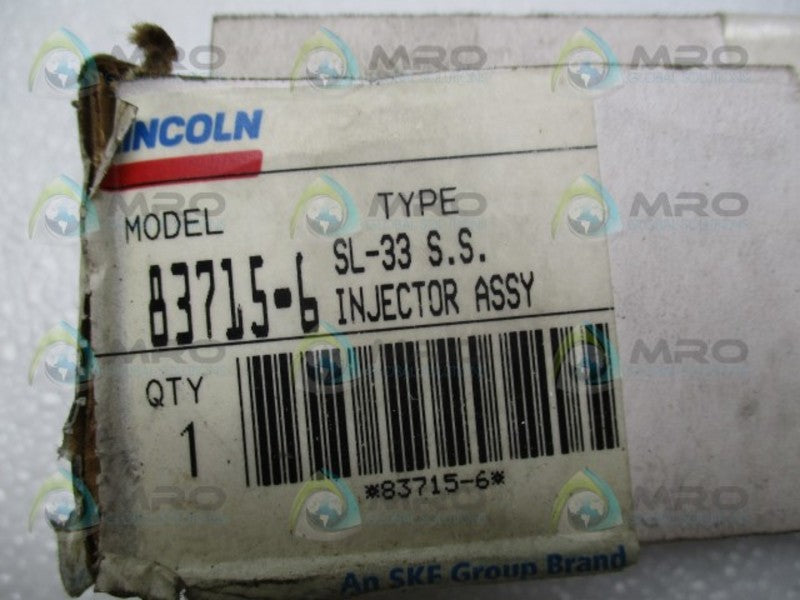 LINCOLN 83715-6 INJECTOR ASSEMBLY *NEW IN BOX*