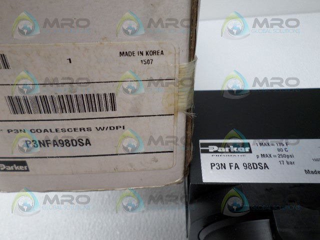 PARKER P3NFA98DSA PNEUMATIC FILTER *NEW IN BOX*