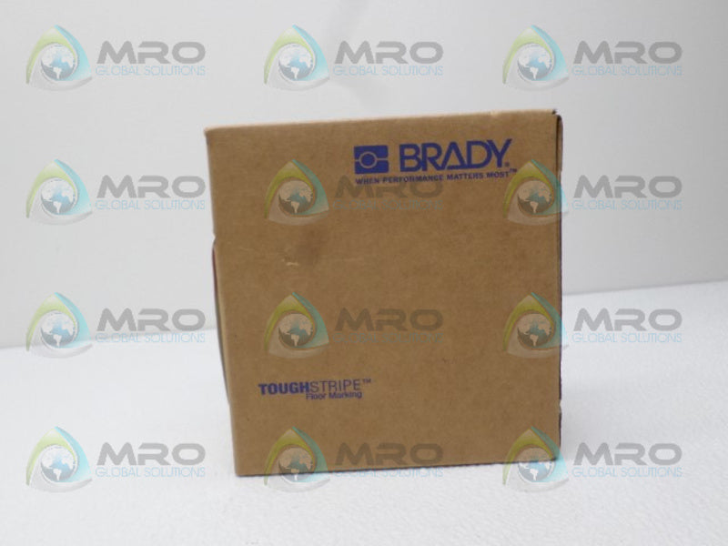 BRADY 104318 RED & WHITE NONABRASIVE FLOOR MARKING TAPE 100'  NSMP
