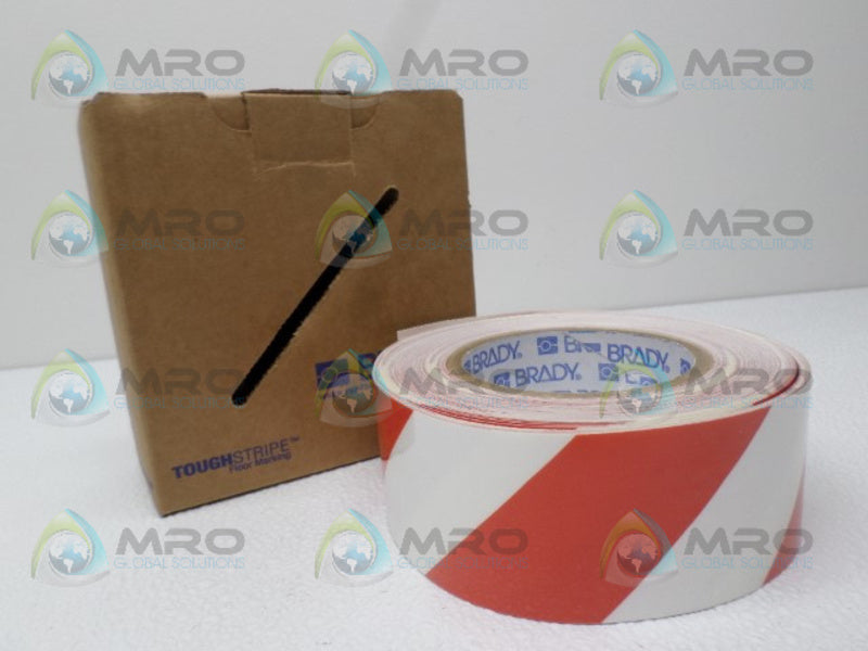 BRADY 104318 RED & WHITE NONABRASIVE FLOOR MARKING TAPE 100'  NSMP